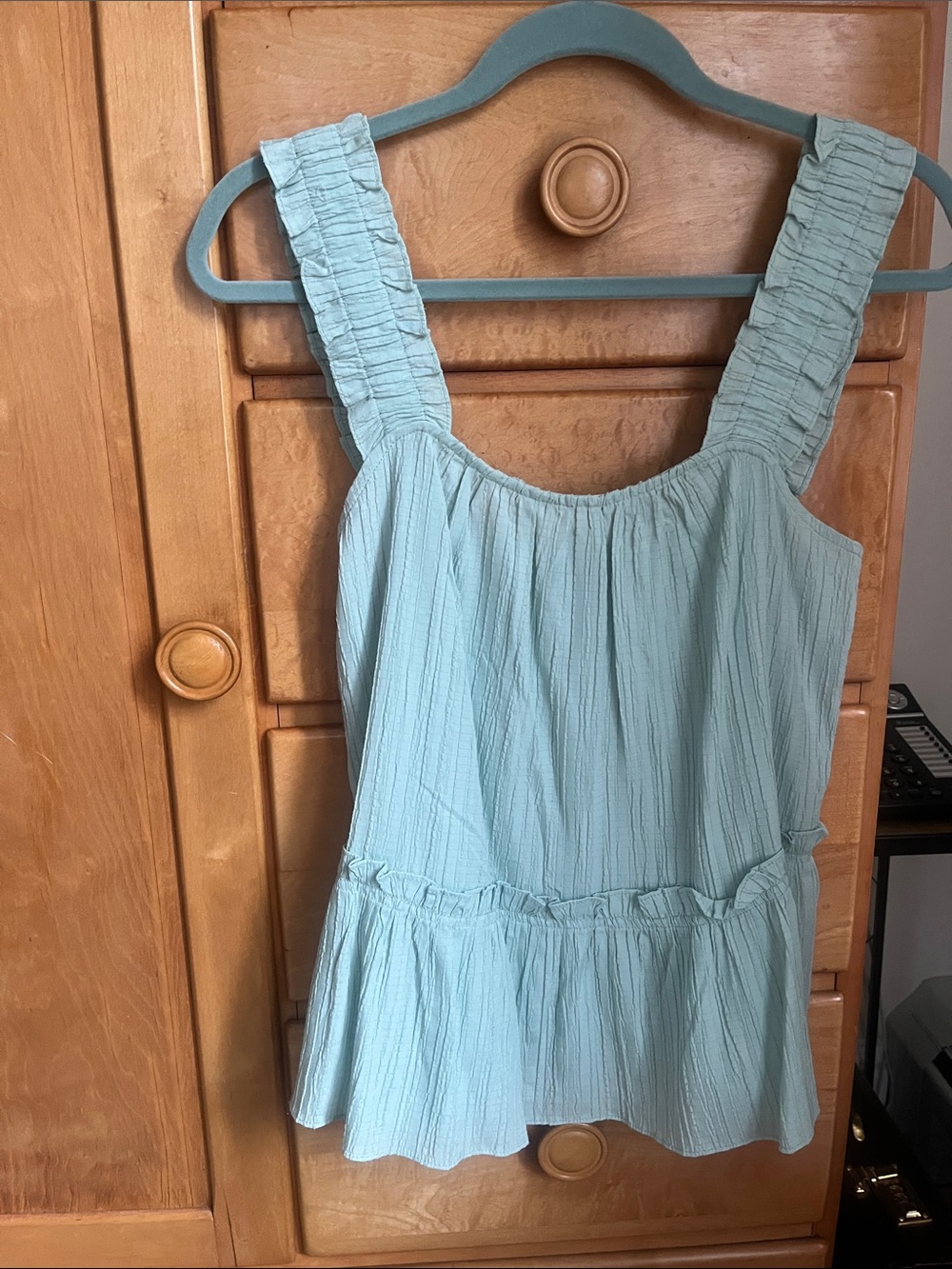 Anthropologie Current Air Seafoam Green Tank, S